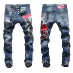 dsquared2 jean slim destroy pas cher  blue print